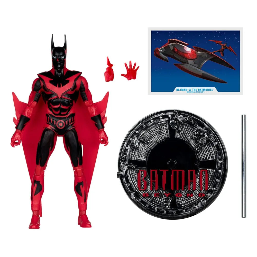 Batman Beyond DC Multiverse Actionfigur mit Fahrzeug Batman & The Batmobile (Gold Label) 53 cm - Smalltinytoystore