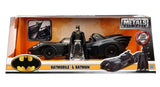 Batman Diecast Modell 1/24 1989 Batmobile mit Figur - Smalltinytoystore