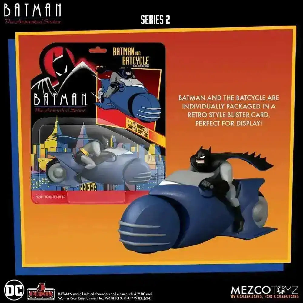 Batman the Animated Series 2 5 Points Actionfigur Batman & Batcycle 10 cm - Smalltinytoystore