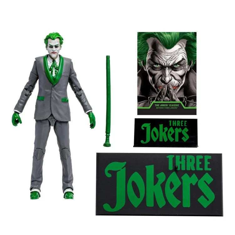 Batman: Three Jokers DC Multiverse The Joker (The Criminal) BBTS Exclusive Limited Black & White Accent Edition SAMMLERZUSTAND - Smalltinytoystore