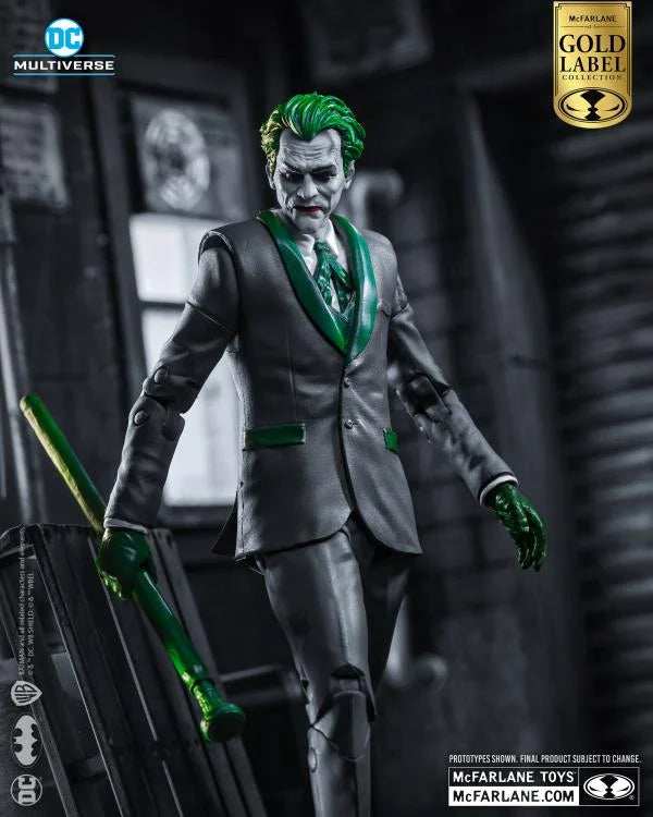 Batman: Three Jokers DC Multiverse The Joker (The Criminal) BBTS Exclusive Limited Black & White Accent Edition SAMMLERZUSTAND - Smalltinytoystore