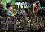 Batman Ultimate Premium Masterline Series Statue Batman Versus Killer Croc Deluxe Version 71 cm - Smalltinytoystore