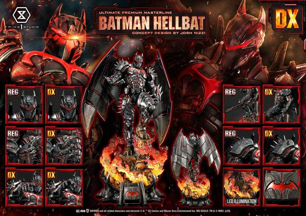 Batman Ultimate Premium Masterline Series Statue Hellbat Concept Design by Josh Nizzi Deluxe Bonus Version 76 cm - Smalltinytoystore