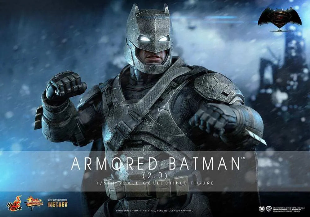 Batman v Superman Dawn of Justice Movie Masterpiece 1/6 Armored Batman 2.0 HOT TOYS - Smalltinytoystore