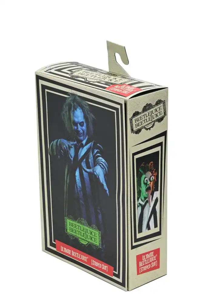 Beetlejuice Beetlejuice Actionfigur 7 Scale Ultimate Striped Suit Beetlejuice 18 cm - Smalltinytoystore