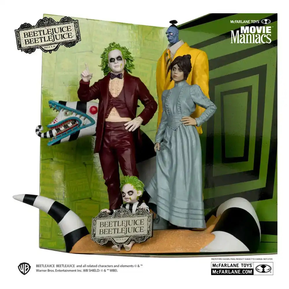 Beetlejuice Beetlejuice Movie Maniacs PVC Statuen 4er-Pack 15 cm - Smalltinytoystore