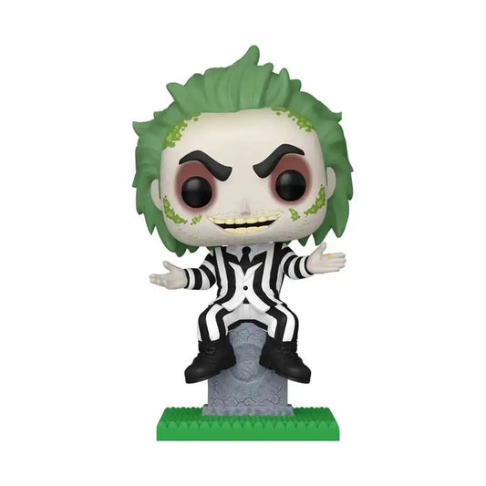 Beetlejuice POP! Plus Movies Vinyl Figur Beetlejuice w/tombstone 9 cm - Smalltinytoystore