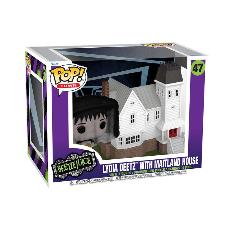 Beetlejuice POP! Town Vinyl Figur Lydia Deetz with Maitland House 9 cm - Smalltinytoystore