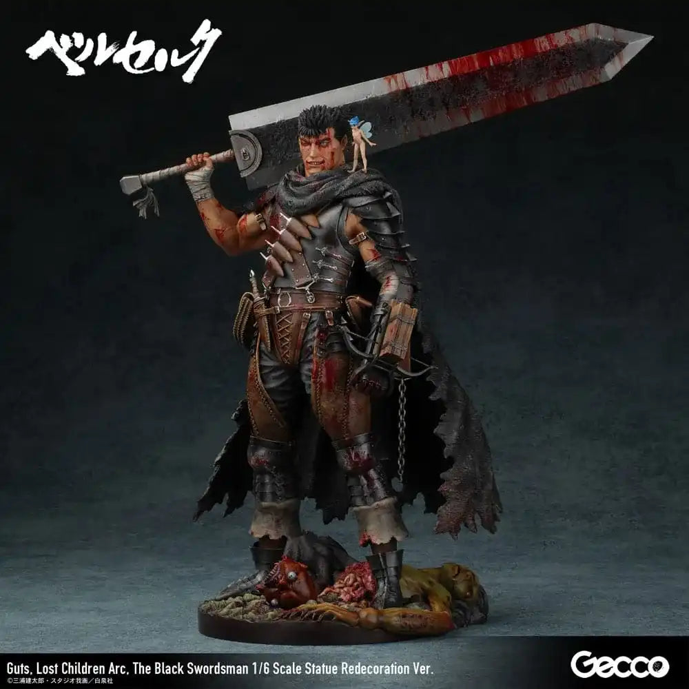 Berserk Statue 1/6 Guts Lost Children Arc The Black Swordsman Redecoration Ver. 38 cm - Smalltinytoystore
