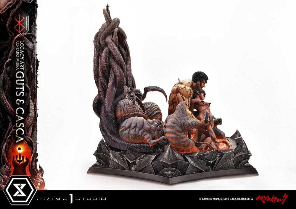 Berserk Ultimate Legacy Art Kentaro Miura Statue 1/4 Guts & Casca Bonus Version 72 cm - Smalltinytoystore