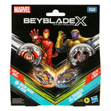 Beyblade X Marvel Collab Iron Man 4-80B vs. Thanos 4-60P