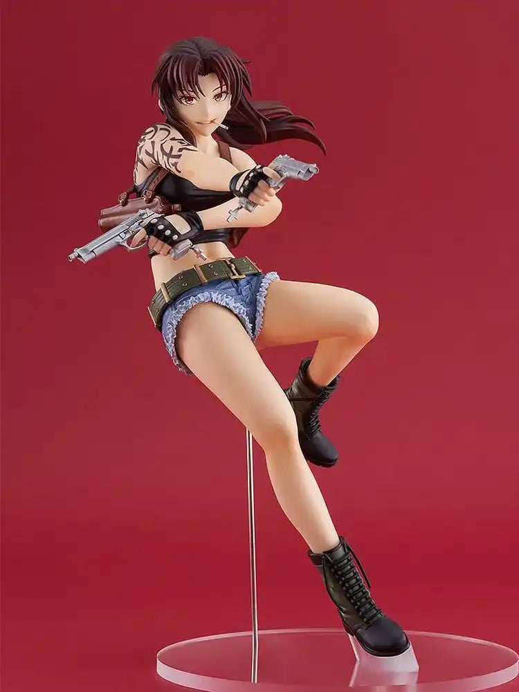 Black Lagoon Pop Up Parade PVC Statue Revy L Size 21 cm - Smalltinytoystore