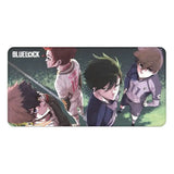 Blue Lock XXL Mousepad Isagi, Rin, Sae & Oliver - Smalltinytoystore