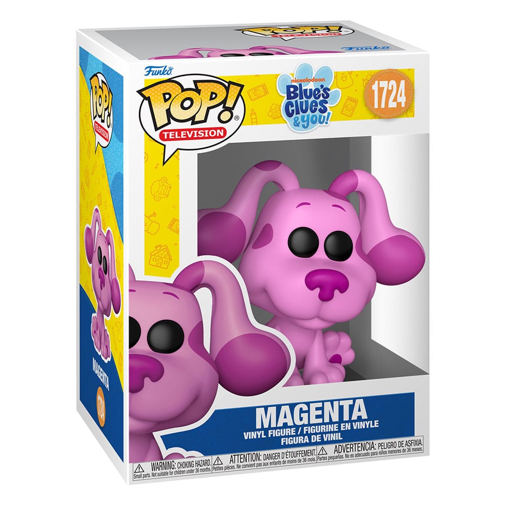 Blues Clues POP! Animation Vinyl Figur Magenta 9 cm - Smalltinytoystore