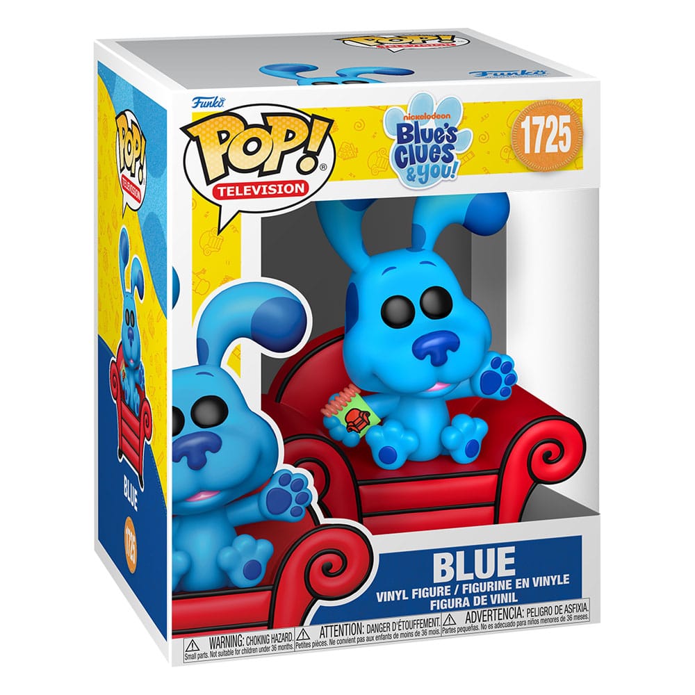 Blues Clues POP! Premium Vinyl Figur Blue w/couch 9 cm - Smalltinytoystore