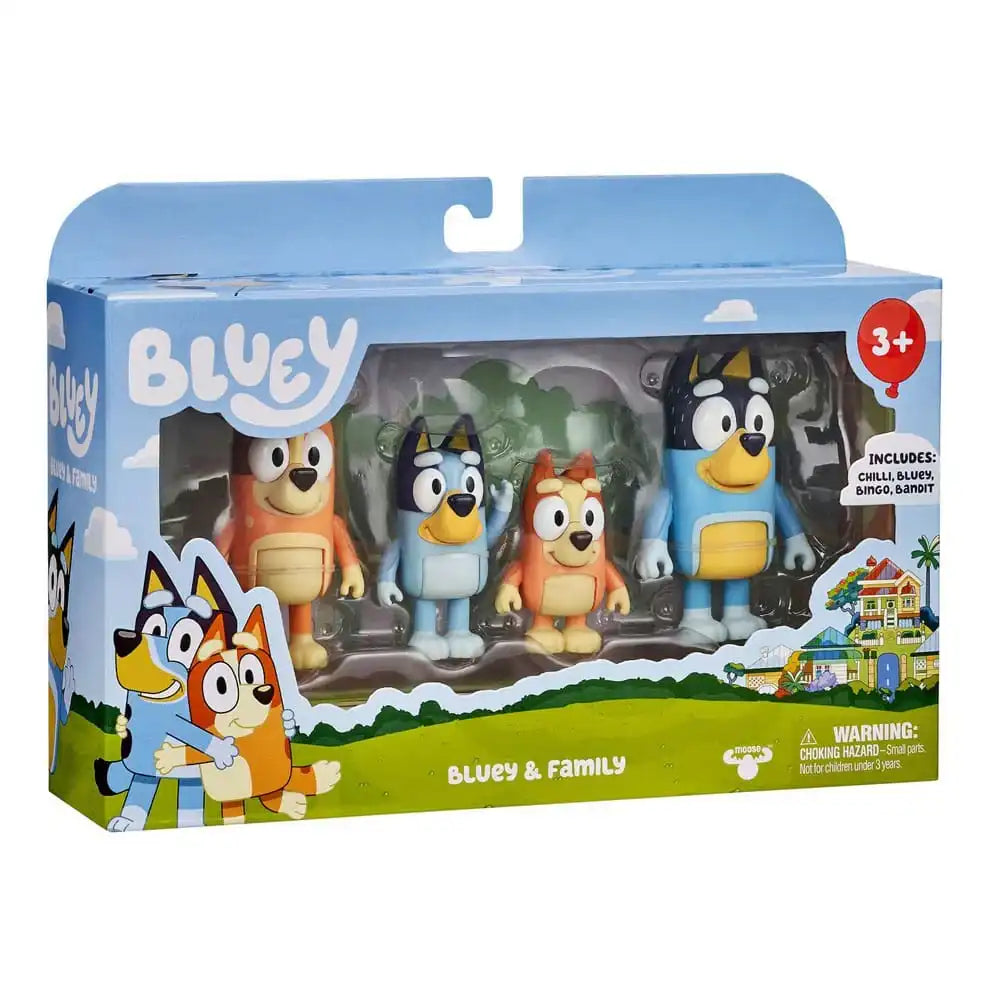 Bluey Actionfiguren 4er-Pack - Smalltinytoystore