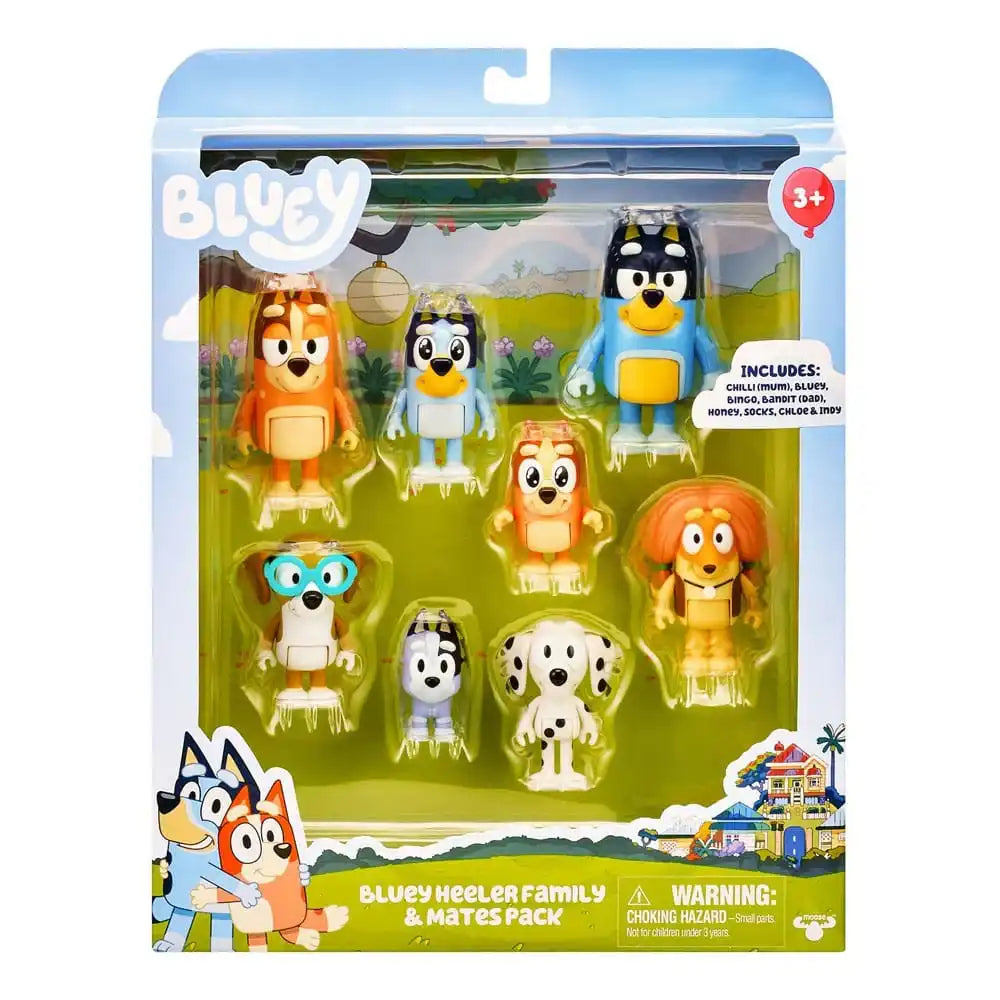 Bluey Actionfiguren 8er-Pack - Smalltinytoystore