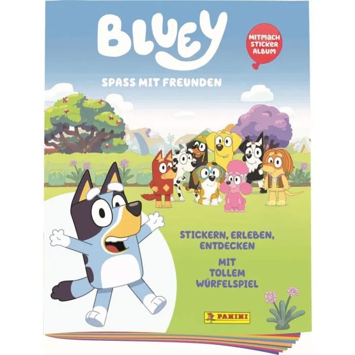Bluey Spaß mit Freunden Sticker Collection Album *Deutsche Version* - Smalltinytoystore