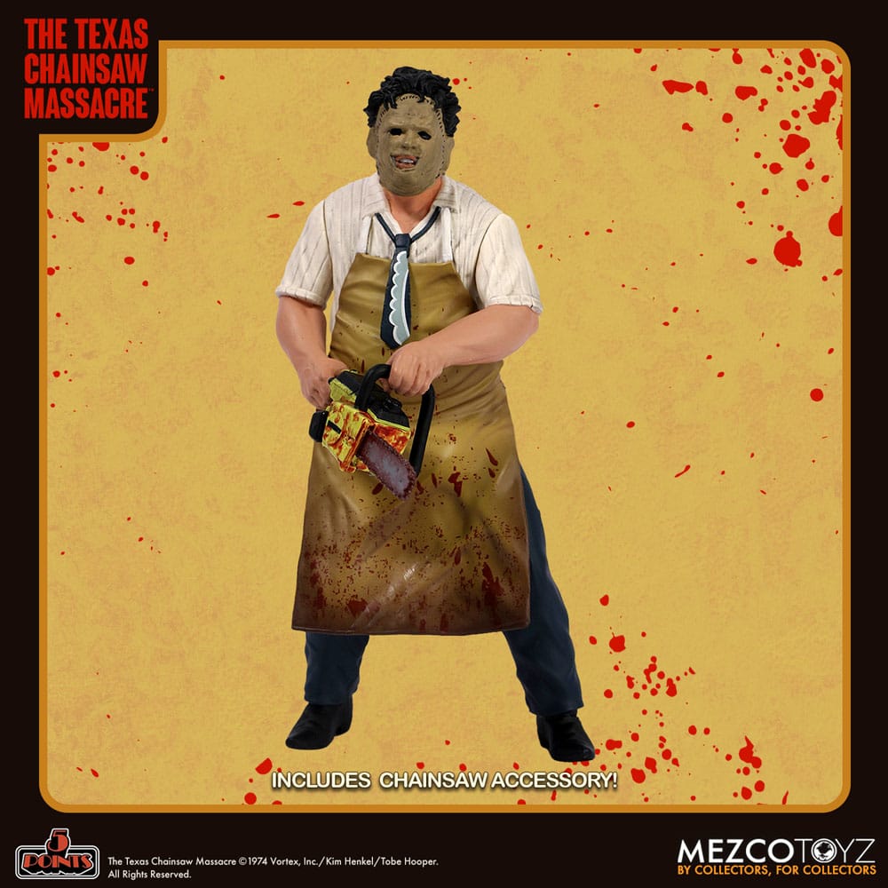 Blutgericht in Texas (1974) 5 Points Actionfigur Leatherface 10 cm - Smalltinytoystore