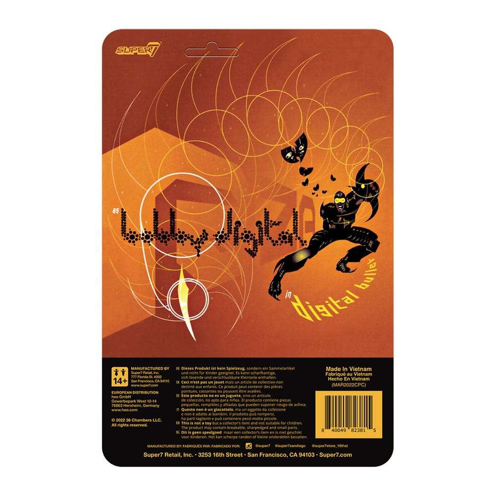 Bobby Digital ReAction Actionfigur RZA Digital Bullet 10 cm - Smalltinytoystore