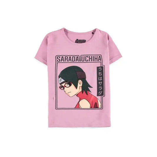Boruto: Naruto Next Generations - Sarada Girls T-Shirt Größe 122-128 - Smalltinytoystore