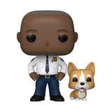 Brooklyn Nine-Nine POP! TV Vinyl Figur Cpt Holt w/dog 9 cm - Smalltinytoystore