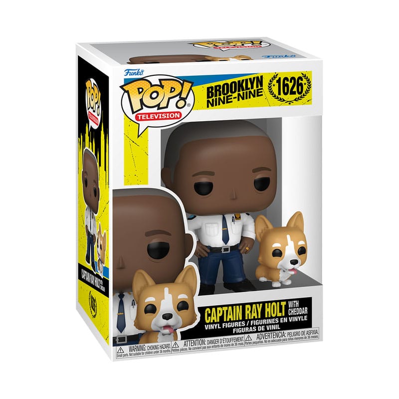 Brooklyn Nine-Nine POP! TV Vinyl Figur Cpt Holt w/dog 9 cm - Smalltinytoystore