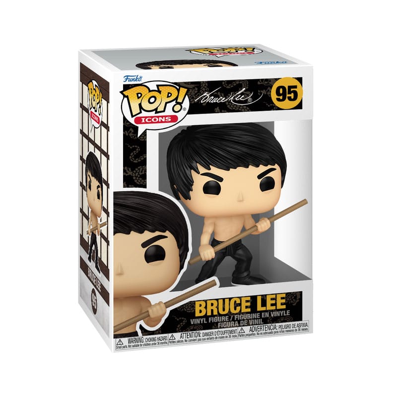 Bruce Lee POP! Icons Vinyl Figur Bruce Lee(dynamic) 9 cm - Smalltinytoystore