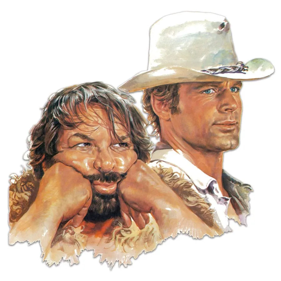 Bud Spencer & Terence Hill 3D Blechschild Bud & Terence 45 x 45 cm - Smalltinytoystore