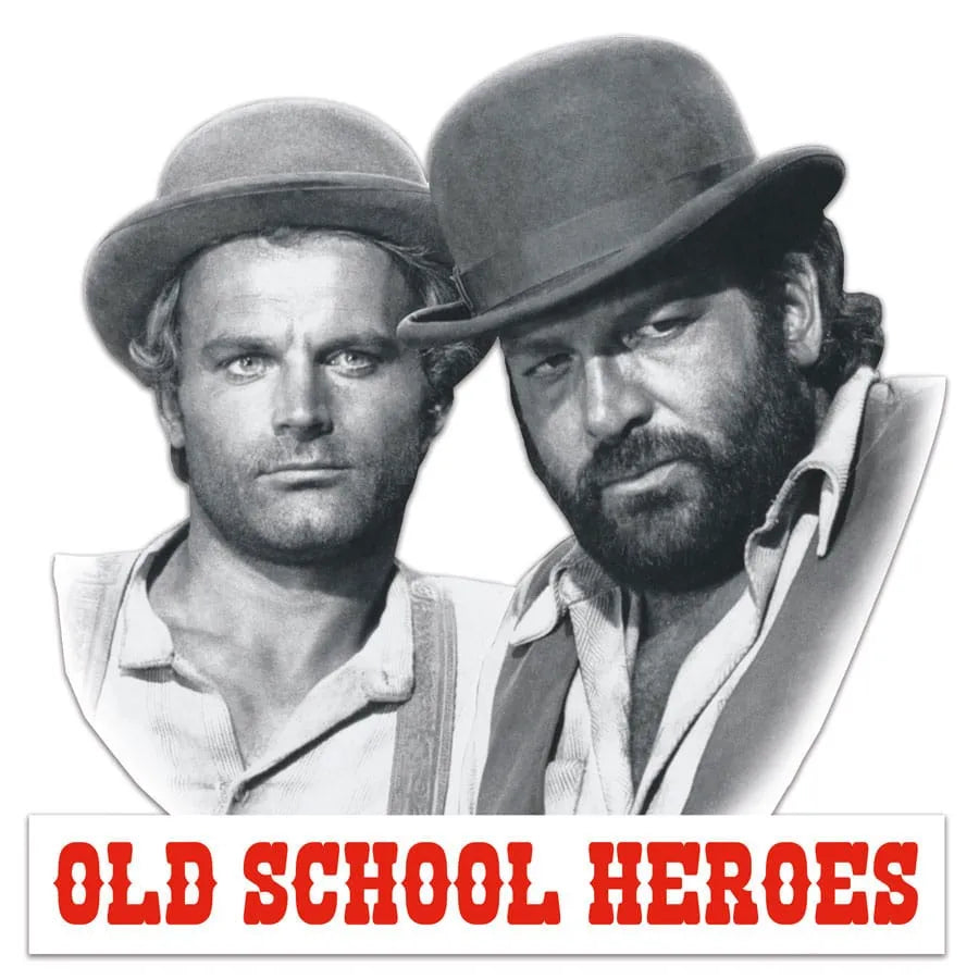 Bud Spencer & Terence Hill 3D Blechschild Old School Heroes 45 x 45 cm - Smalltinytoystore