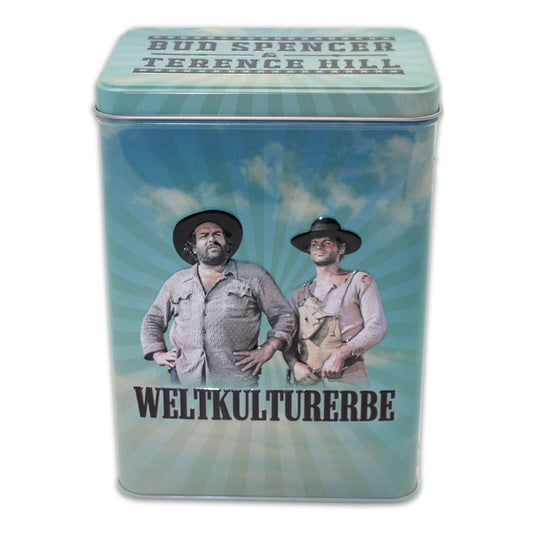 Bud Spencer & Terence Hill Blechdose Weltkultuerbe . - Smalltinytoystore