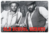 Bud Spencer & Terence Hill Blechschild Old School Heroes 20 x 30 cm - Smalltinytoystore