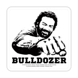 Bud Spencer Bierdeckel aus Blech Bulldozer 10 x 10 cm - Smalltinytoystore