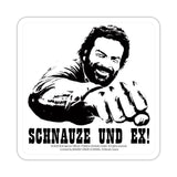 Bud Spencer Bierdeckel aus Blech Schnauze und Ex 10 x 10 cm - Smalltinytoystore