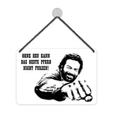 Bud Spencer Blechschild Beste Pferd 16,5 x 11,5 cm - Smalltinytoystore
