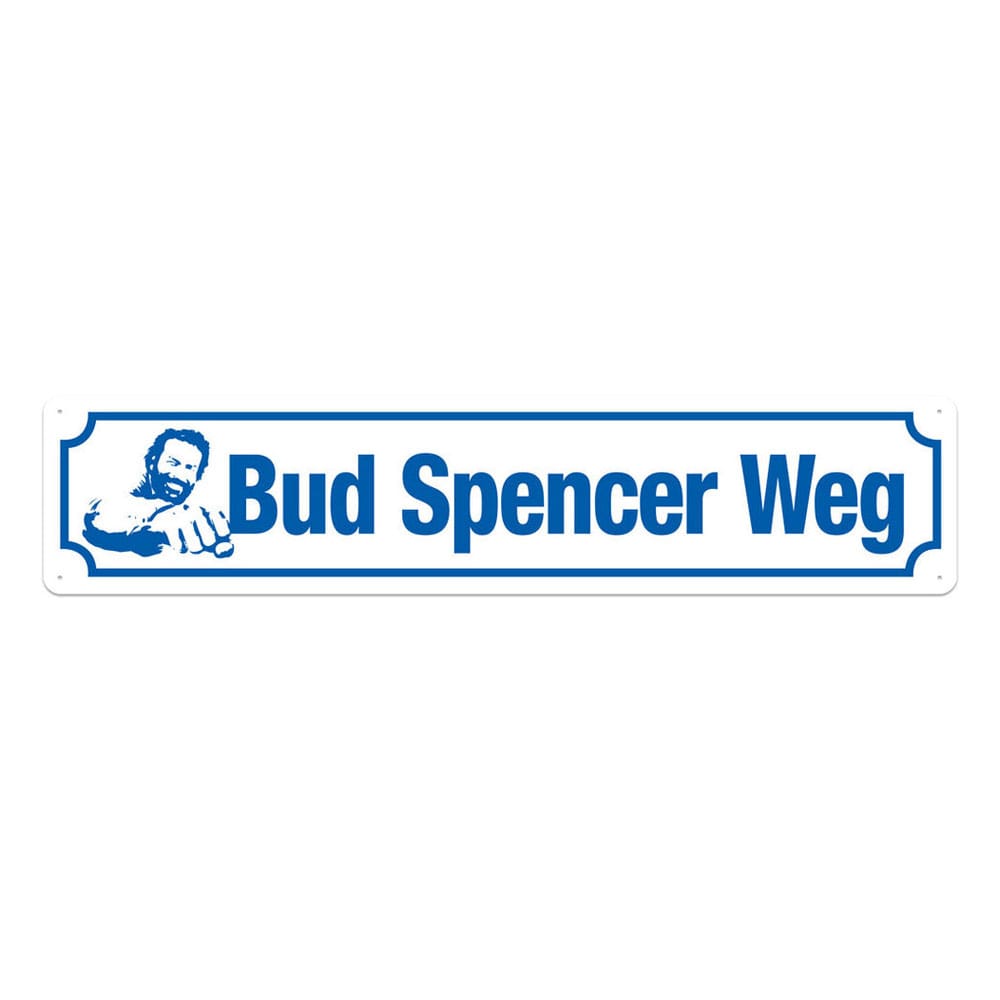Bud Spencer Blechschild Bud Spencer Weg 46 x 10 cm - Smalltinytoystore