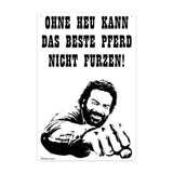 Bud Spencer Blechschild Pferd Faust 20 x 30 cm - Smalltinytoystore