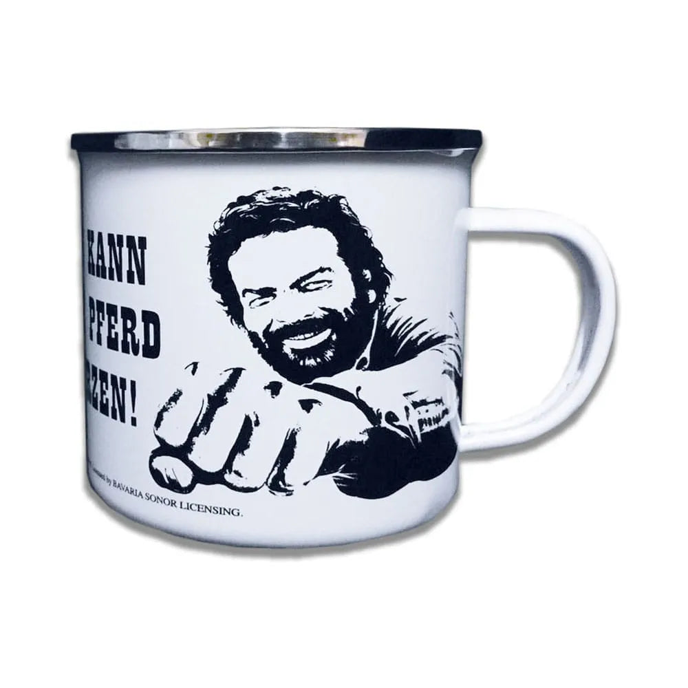 Bud Spencer Emaille Tasse Pferd Faust - Smalltinytoystore