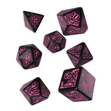 Call of Cthulhu 7. Auflage Würfel Set Black & Magenta (7) - Smalltinytoystore