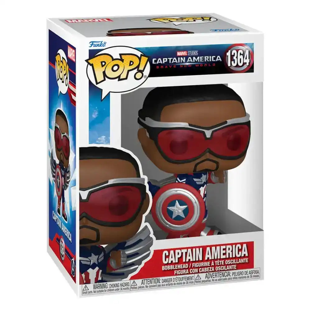 Captain America Brave New World POP! Movies Vinyl Figur Captain America 9 cm - Smalltinytoystore
