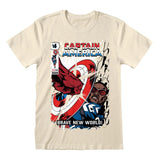 Captain America Brave New World T-Shirt Impact Größe L - Smalltinytoystore