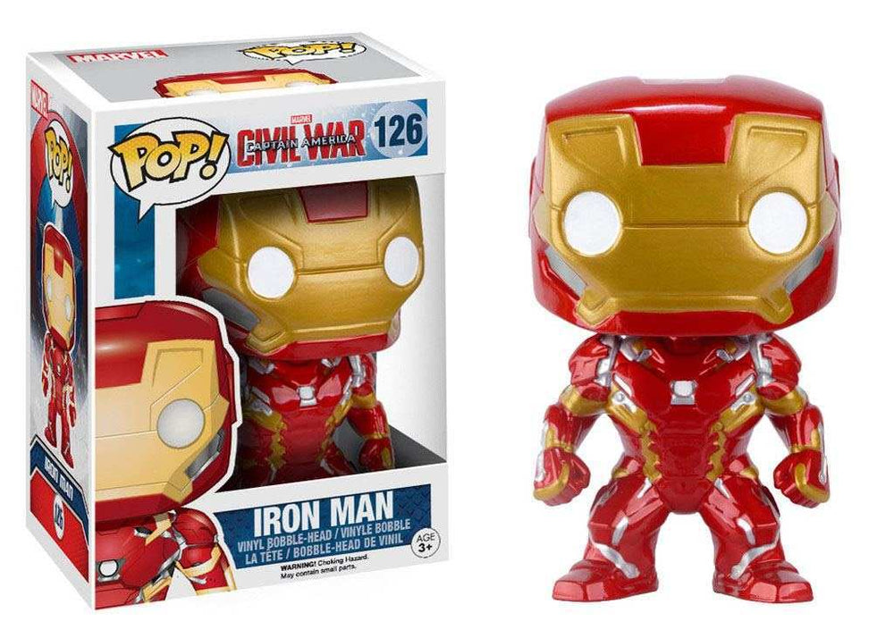 Captain America Civil War POP! Vinyl Wackelkopf Iron Man 10 cm - Smalltinytoystore