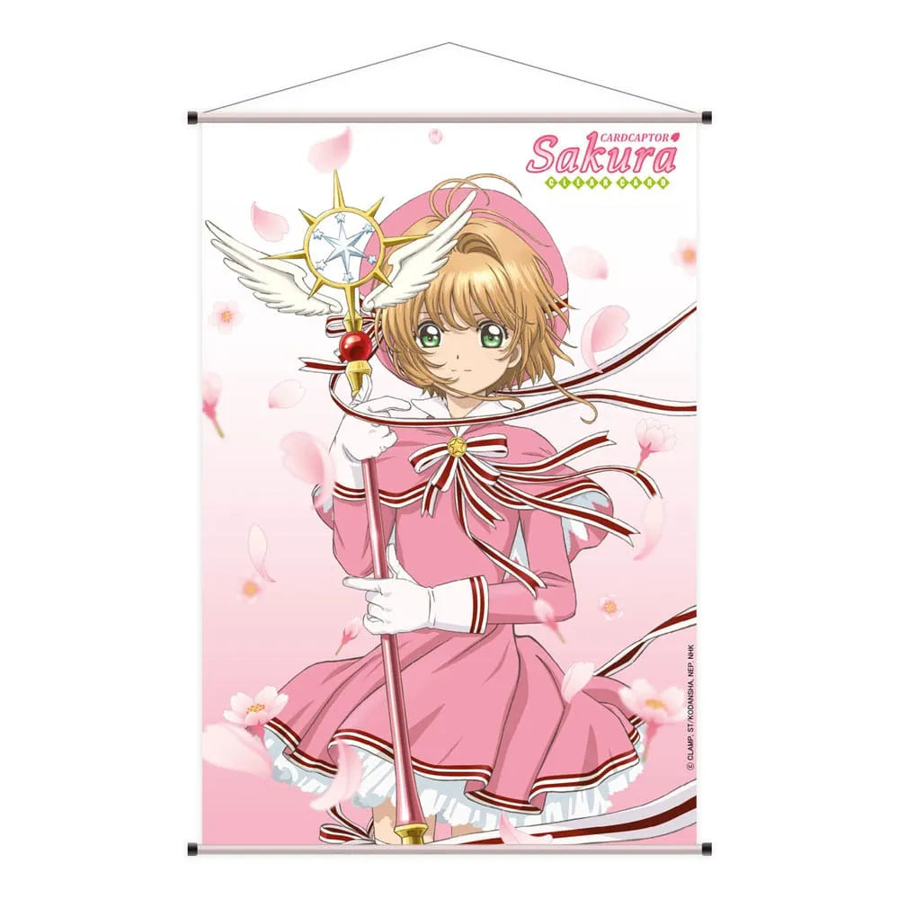 Cardcaptor Sakura Clear Card Wandrolle Sakura Kinomoto Cherry Blossoms 60 x 90 cm - Smalltinytoystore