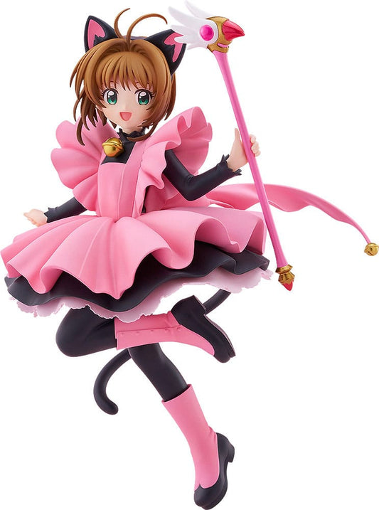 Cardcaptor Sakura Pop Up Parade PVC Statue Sakura Kinomoto: Black Cat Costume Ver. L Size 22 cm - Smalltinytoystore