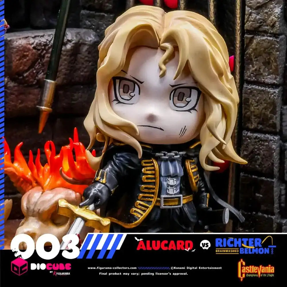 Castlevania DioCube PVC Diorama Alucard Vs Richter Belmont 15 cm - Smalltinytoystore