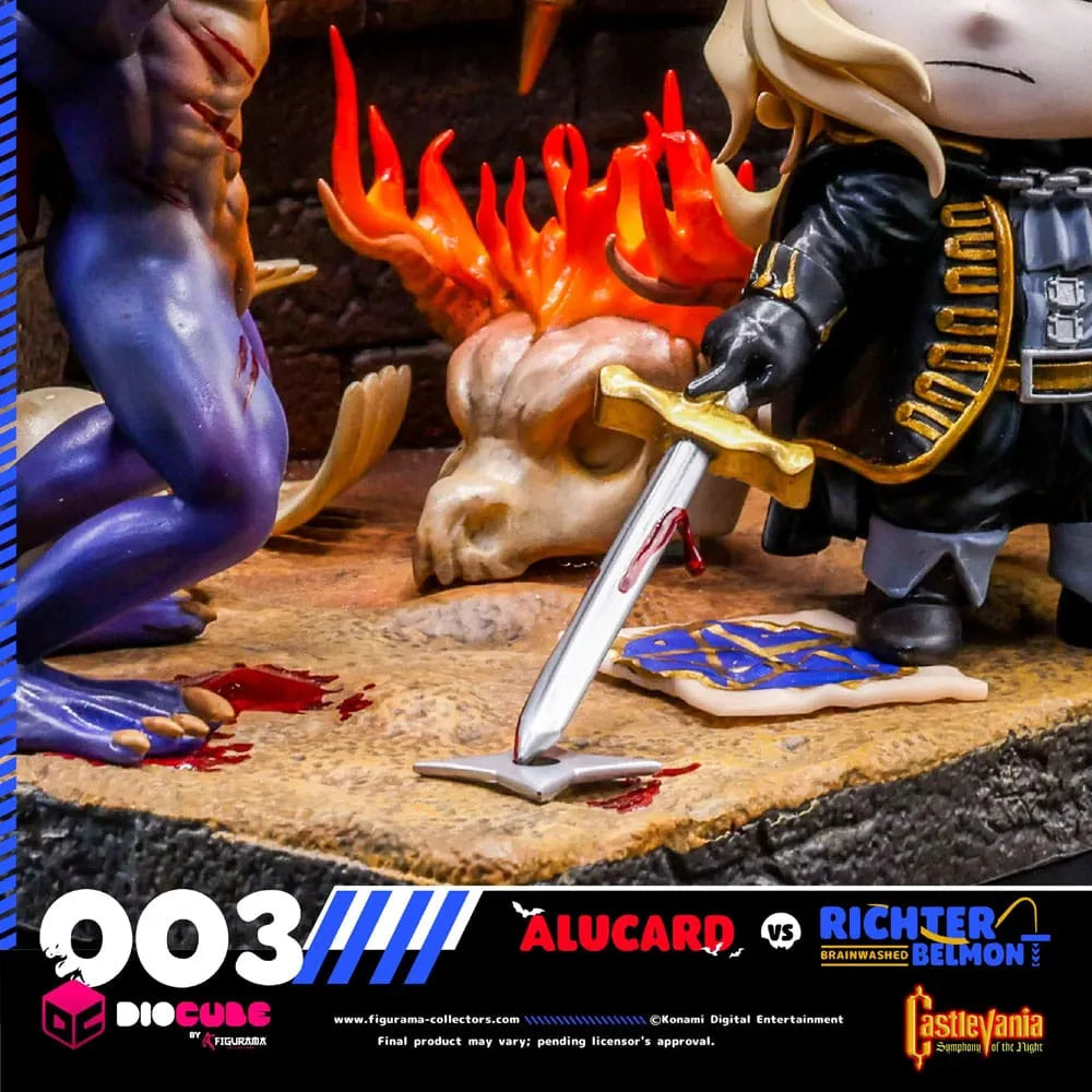 Castlevania DioCube PVC Diorama Alucard Vs Richter Belmont 15 cm - Smalltinytoystore