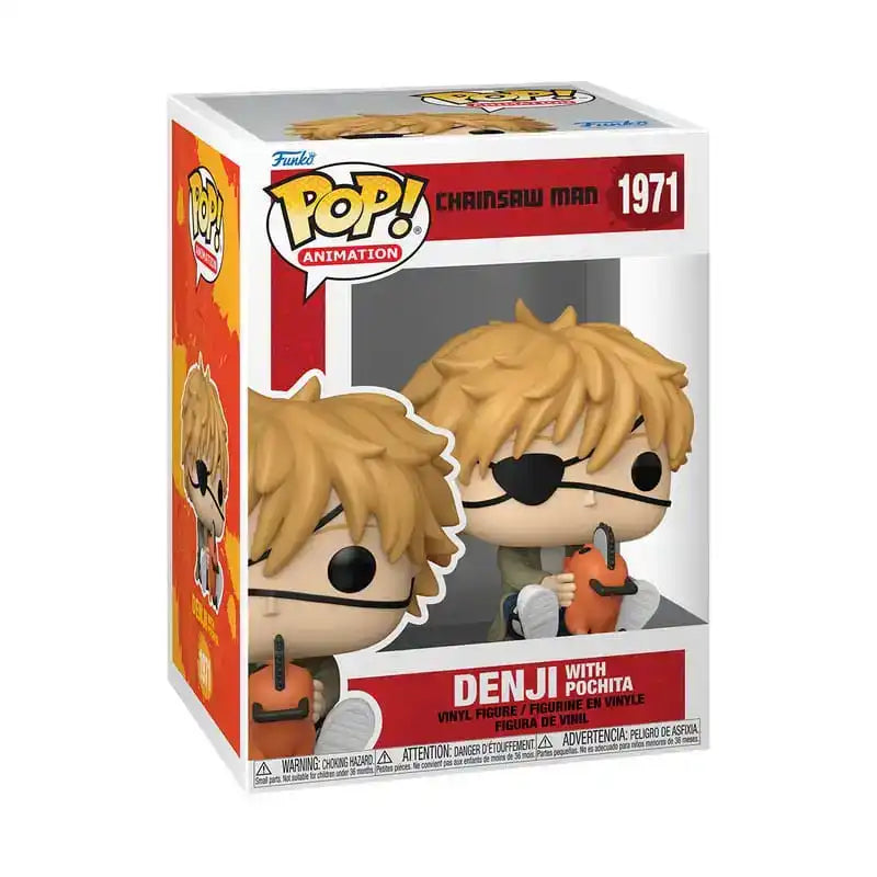 Chainsaw Man POP! Games Vinyl Figur Denji & Pochita 9 cm - Smalltinytoystore