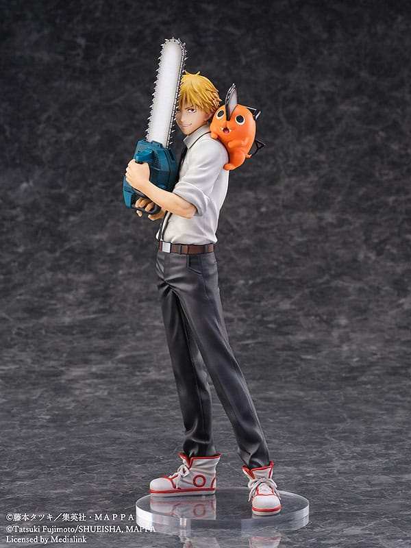Chainsaw Man S-Fire PVC Statue 1/7 Denji & Pochita 24 cm - Smalltinytoystore
