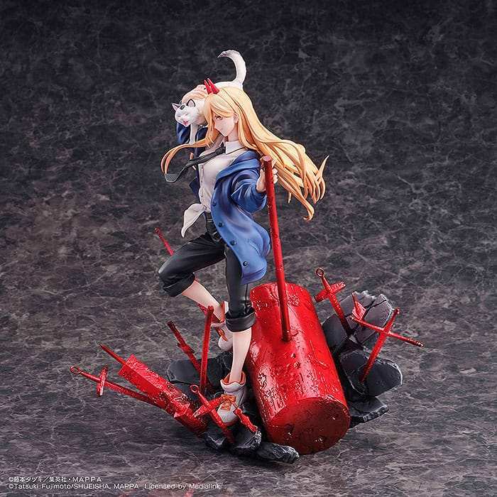 Chainsaw Man Statue 1/7 Power & Meowy 28 cm - Smalltinytoystore