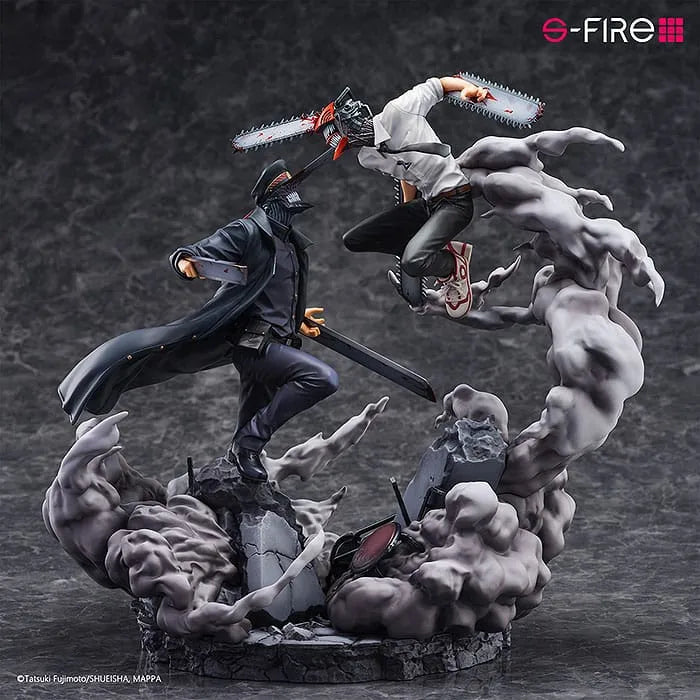 Chainsaw Man Statue Super Situation Figure Chainsaw Man vs. Samurai Sword 26 cm - Smalltinytoystore